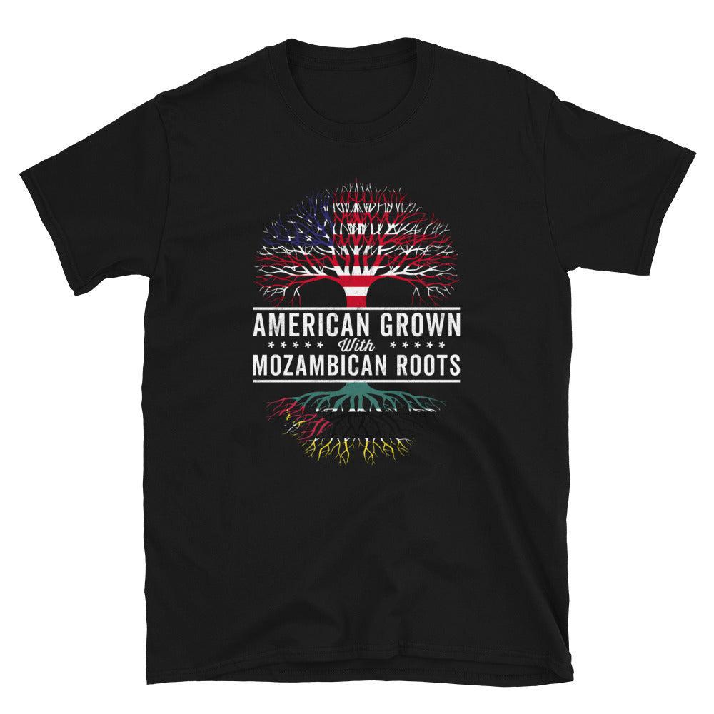 American Grown Mozambican Roots Flag T-Shirt