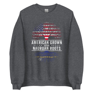 American Grown Nauruan Roots Flag Sweatshirt