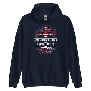 American Grown Nepali Roots Flag Hoodie