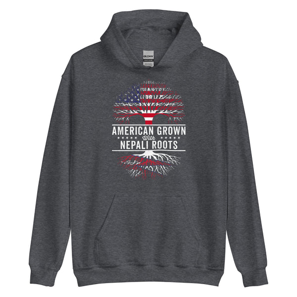 American Grown Nepali Roots Flag Hoodie