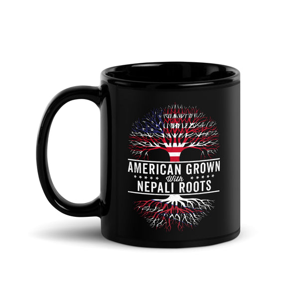 American Grown Nepali Roots Flag Mug