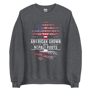 American Grown Nepali Roots Flag Sweatshirt
