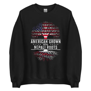 American Grown Nepali Roots Flag Sweatshirt