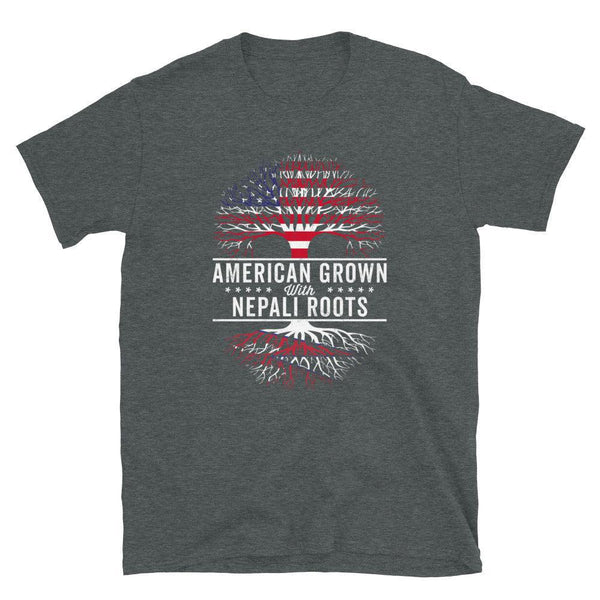 American Grown Nepali Roots Flag T-Shirt