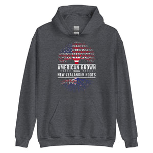 American Grown New Zealander Roots Flag Hoodie