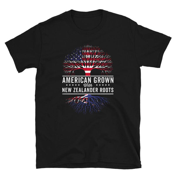 American Grown New Zealander Roots Flag T-Shirt