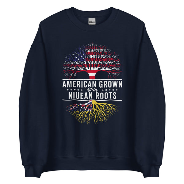 American Grown Niuean Roots Flag Sweatshirt