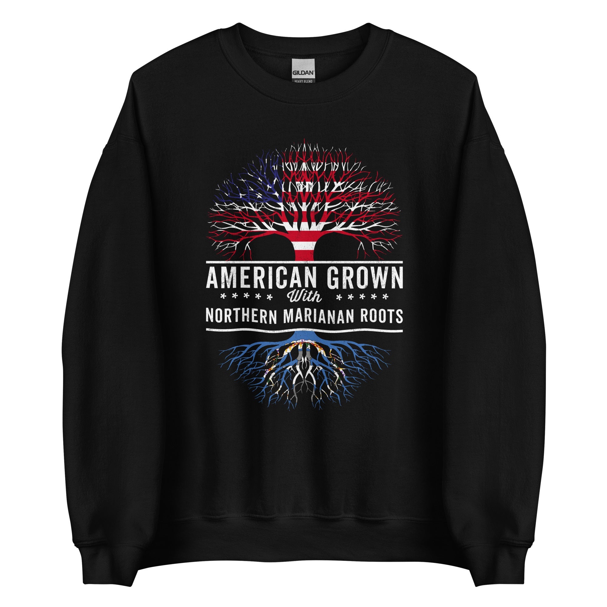 American Grown Northern Marianan Roots Flag Sweatshirt