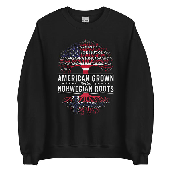 American Grown Norwegian Roots Flag Sweatshirt