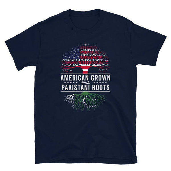 American Grown Pakistani Roots Flag T-Shirt