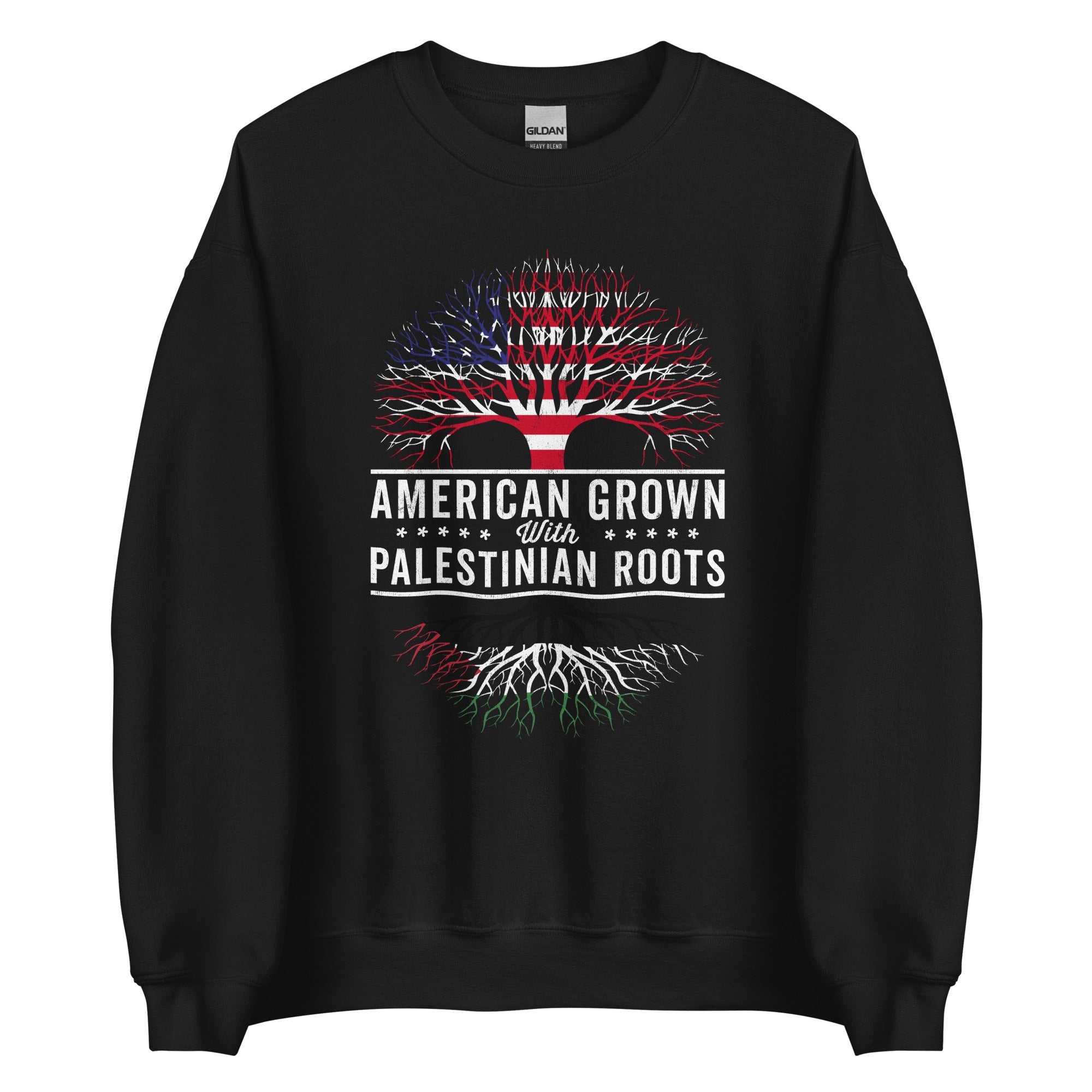 American Grown Palestinian Roots Flag Sweatshirt