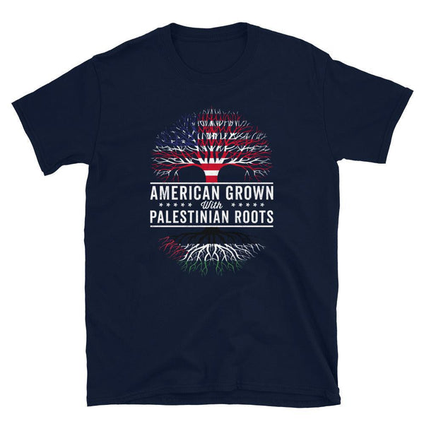 American Grown Palestinian Roots Flag T-Shirt