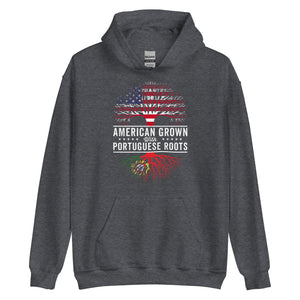 American Grown Portuguese Roots Flag Hoodie