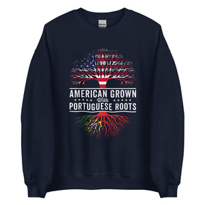 American Grown Portuguese Roots Flag Sweatshirt