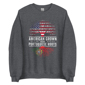 American Grown Portuguese Roots Flag Sweatshirt