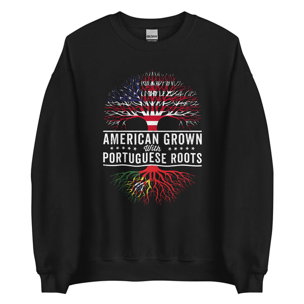 American Grown Portuguese Roots Flag Sweatshirt