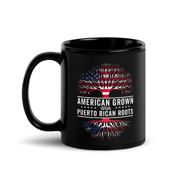 American Grown Puerto Rican Roots Flag Mug