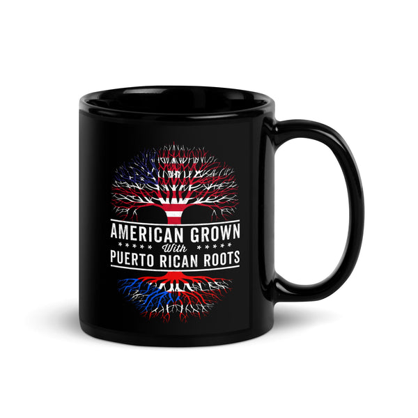 American Grown Puerto Rican Roots Flag Mug