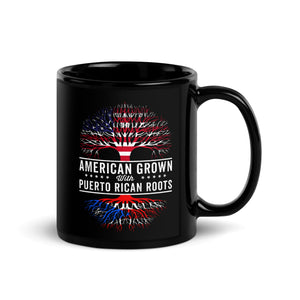 American Grown Puerto Rican Roots Flag Mug