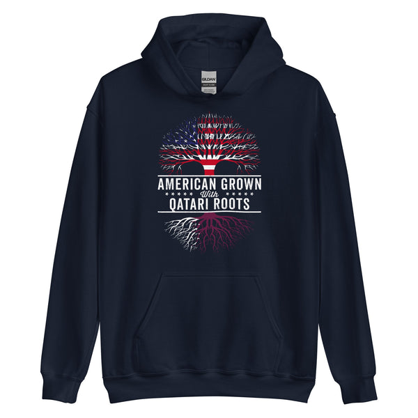 American Grown Qatari Roots Flag Hoodie