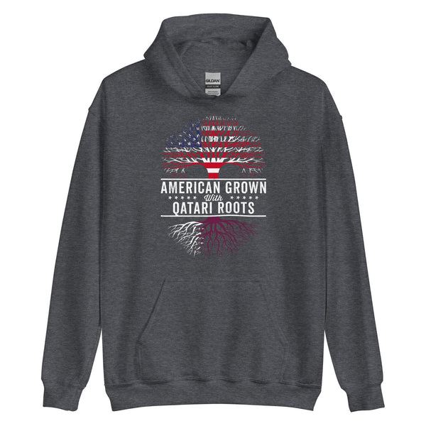 American Grown Qatari Roots Flag Hoodie