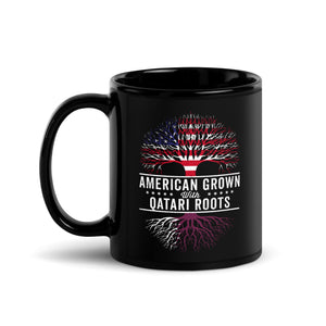 American Grown Qatari Roots Flag Mug