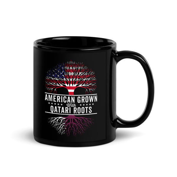 American Grown Qatari Roots Flag Mug