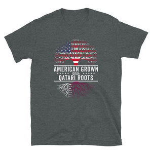 American Grown Qatari Roots Flag T-Shirt