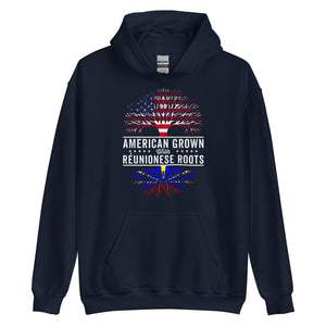American Grown Réunionese Roots Flag Hoodie