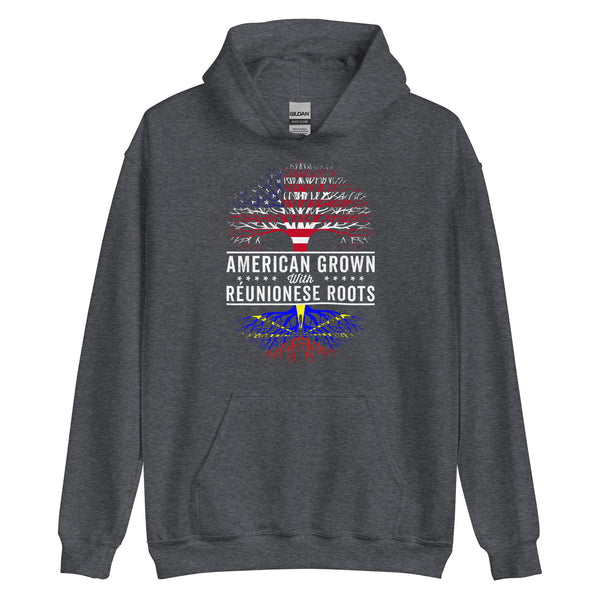 American Grown Réunionese Roots Flag Hoodie