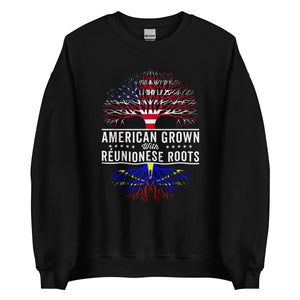 American Grown Réunionese Roots Flag Sweatshirt