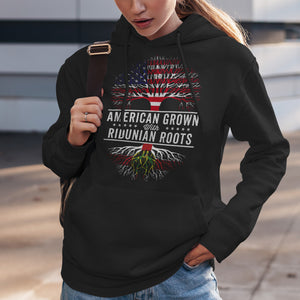 American Grown Ridunian Roots Flag Hoodie