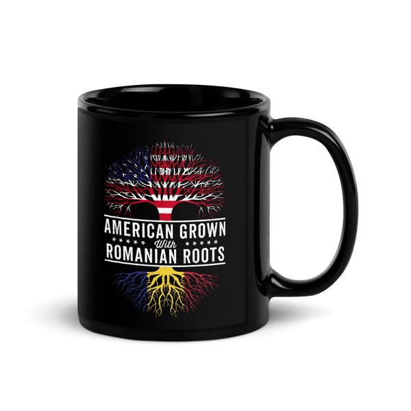 American Grown Romanian Roots Flag Mug
