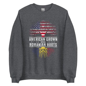 American Grown Romanian Roots Flag Sweatshirt