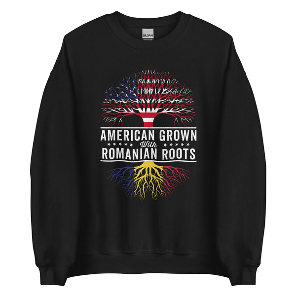 American Grown Romanian Roots Flag Sweatshirt