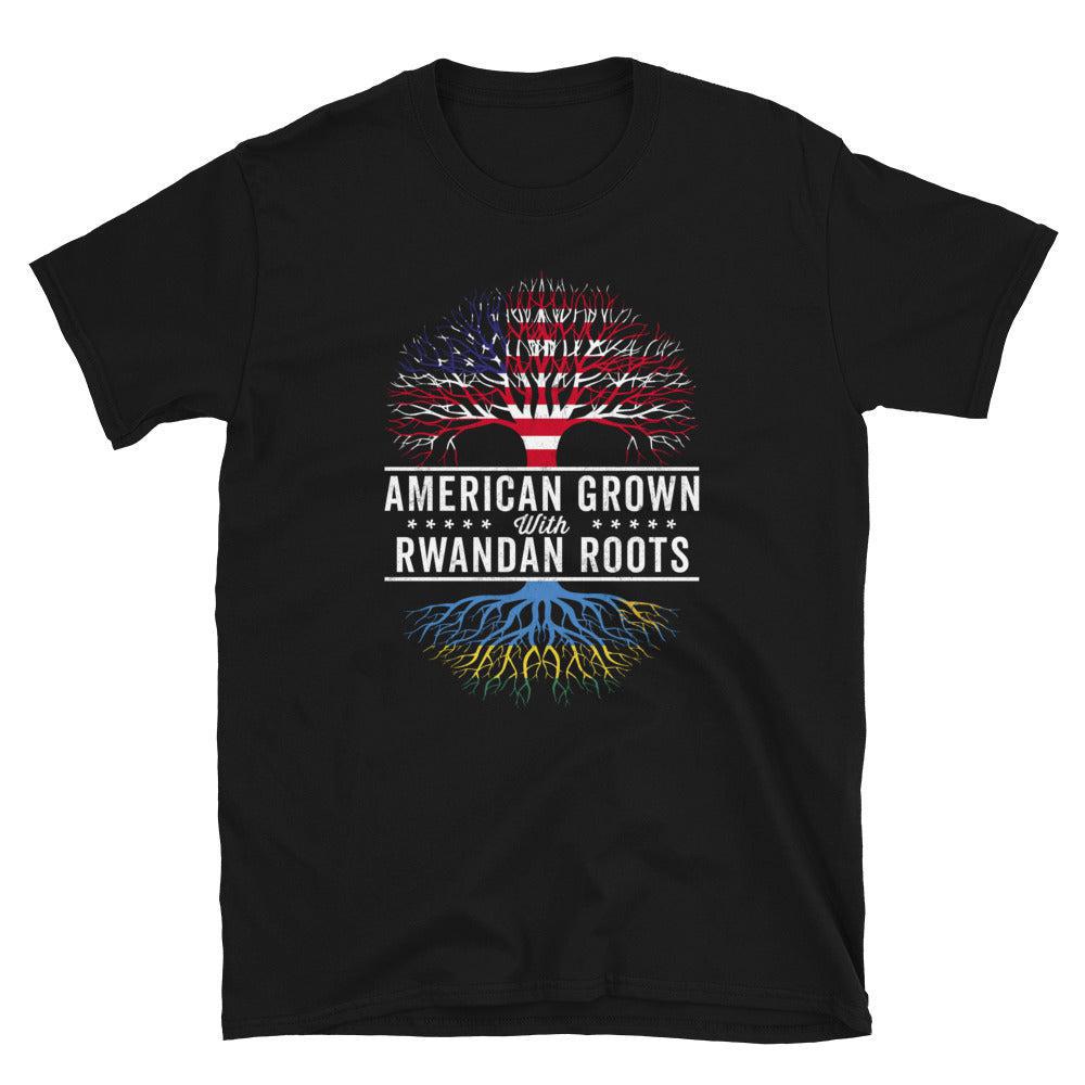 American Grown Rwandan Roots Flag T-Shirt