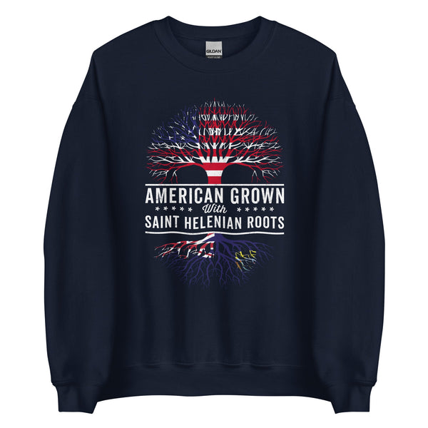 American Grown Saint Helenian Roots Flag Sweatshirt