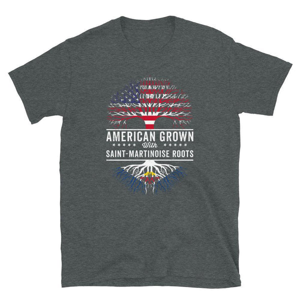 American Grown Saint-Martinoise Roots Flag T-Shirt