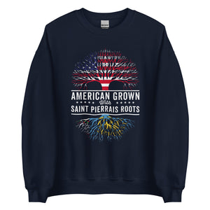 American Grown Saint Pierrais Roots Flag Sweatshirt