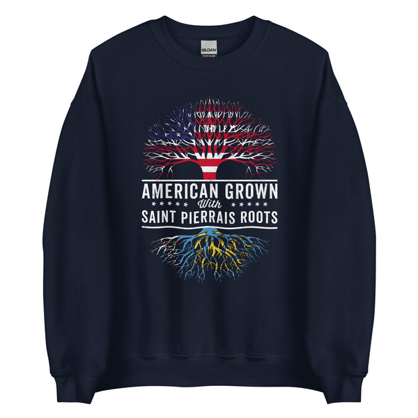 American Grown Saint Pierrais Roots Flag Sweatshirt