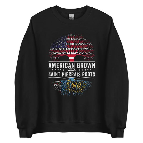 American Grown Saint Pierrais Roots Flag Sweatshirt