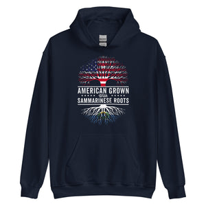 American Grown Sammarinese Roots Flag Hoodie