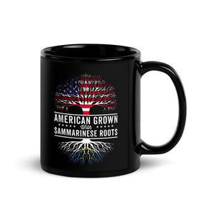 American Grown Sammarinese Roots Flag Mug