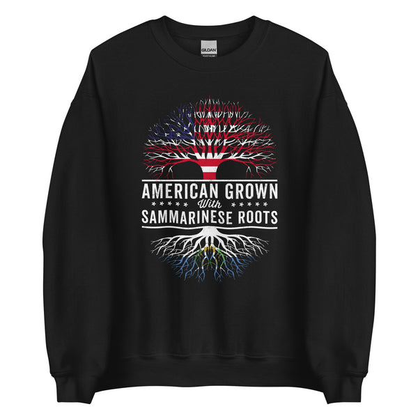 American Grown Sammarinese Roots Flag Sweatshirt