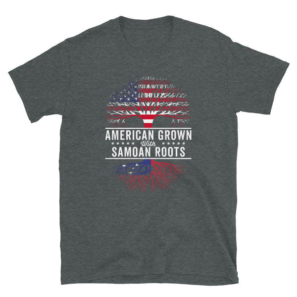 American Grown Samoan Roots Flag T-Shirt