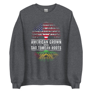 American Grown Sao Tomean Roots Flag Sweatshirt