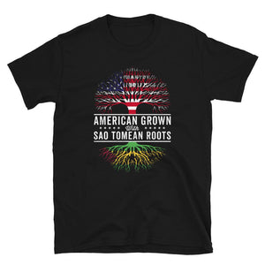 American Grown Sao Tomean Roots Flag T-Shirt