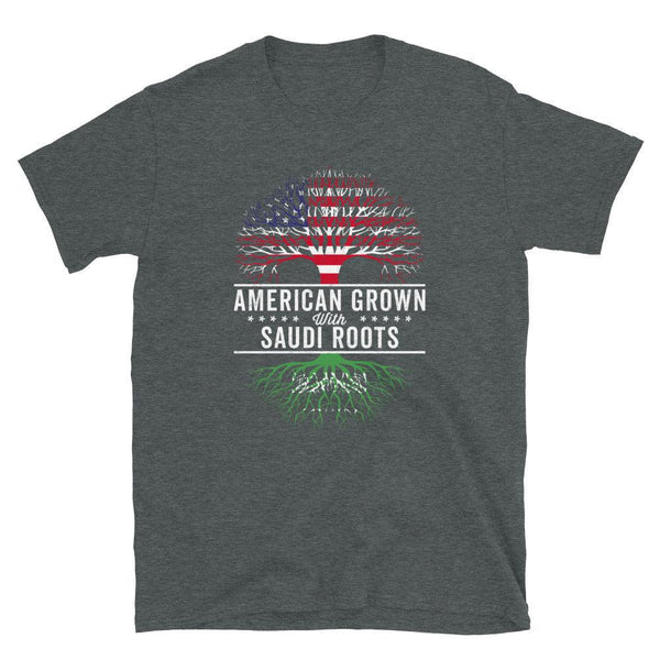 American Grown Saudi Roots Flag T-Shirt