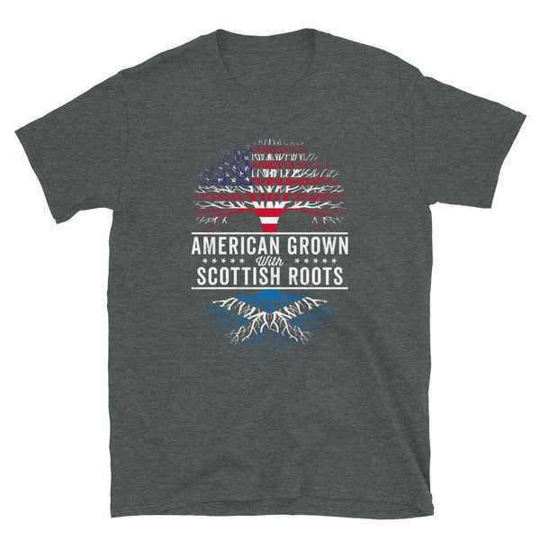 American Grown Scottish Roots Flag T-Shirt