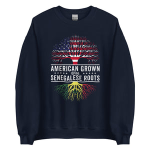 American Grown Senegalese Roots Flag Sweatshirt